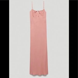 Aritzia Pink Bellow Dress